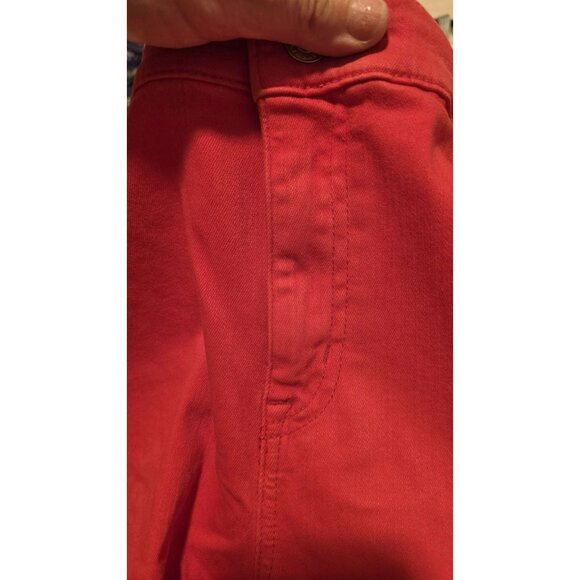 LAUREN Ralph Lauren Crop Pants Red Premier Skinny Crop Pants size 18W NWTD Faded - Picture 11 of 13